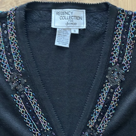 Vintage Regency Collection for Joyce Women’s Cardigan Bead Embroidered - Picture 2 of 6